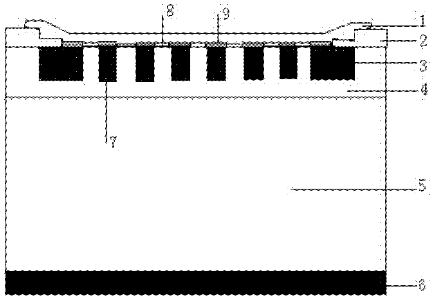 Schottky diode with high reverse-blocking performance and manufacturing method thereof