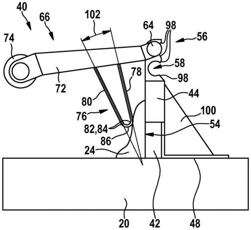 device for securing a workpiece to be processed by means of a processing machine