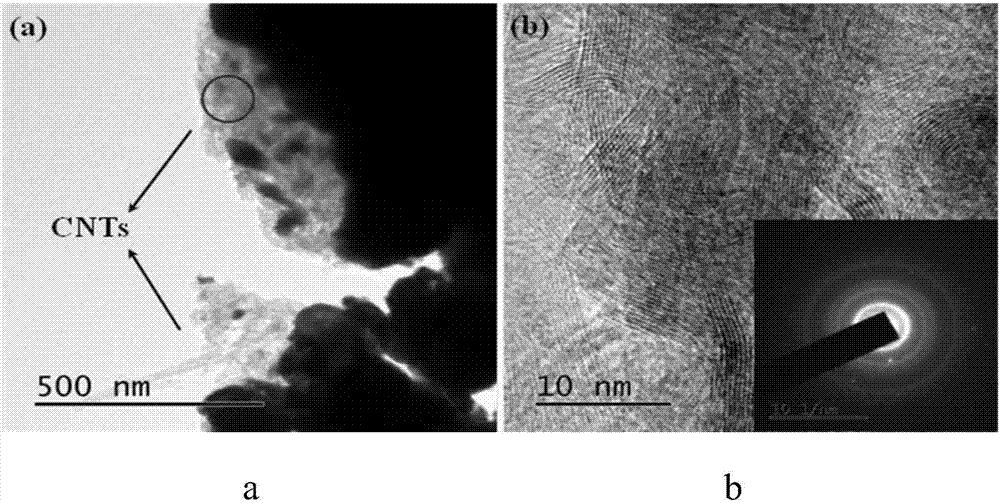 Preparing method of carbon nanometer tube reinforced tungsten copper composite material