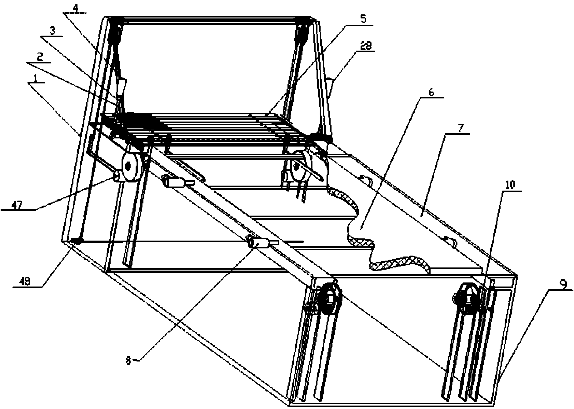 Safe and quick escape bed