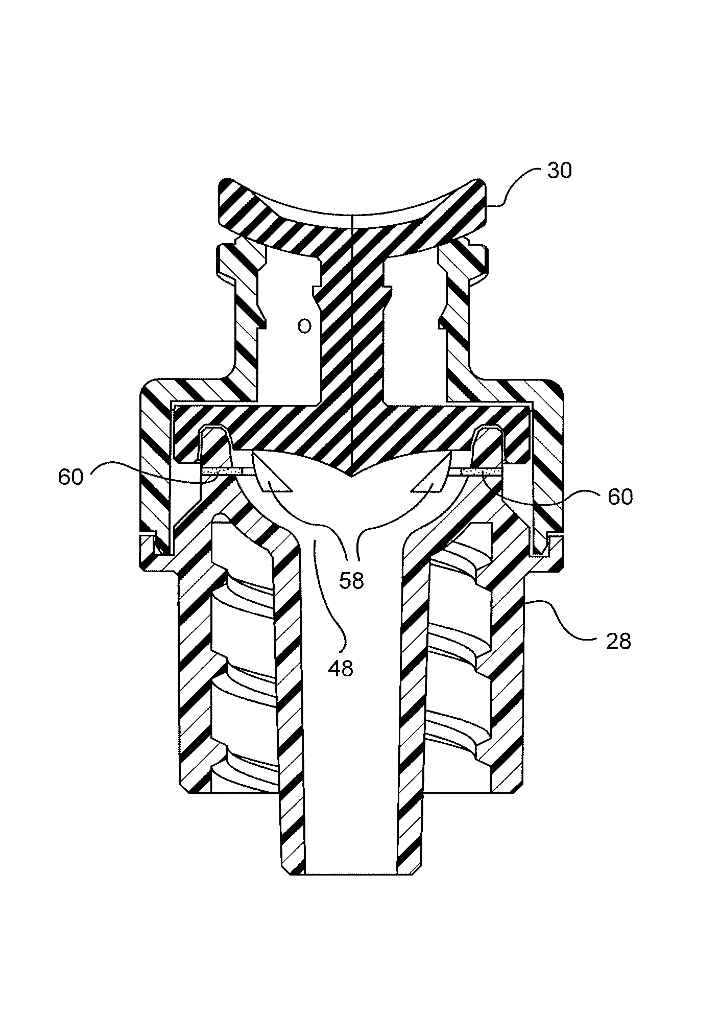 Vascular access device septum venting