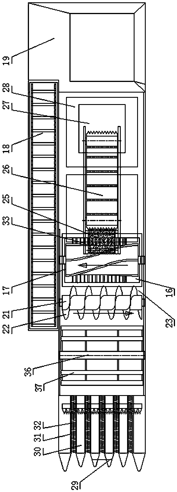 self-propelled sunflower harvester