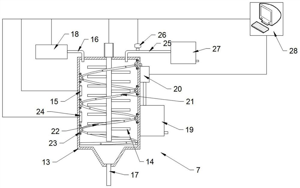 Cyclic utilization system and process of phosphorus removal agent