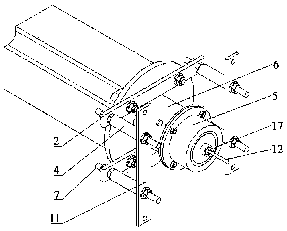 An oscillating hydrofoil device for water tunnel experiments