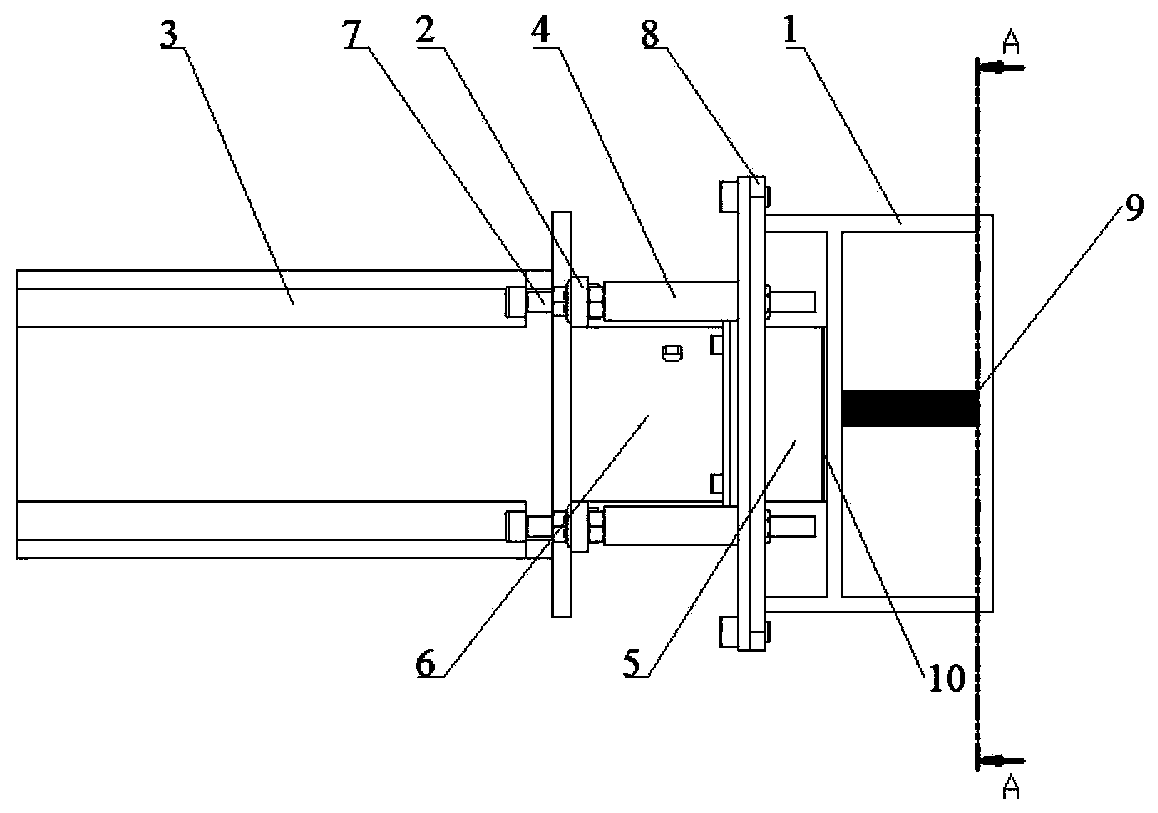 An oscillating hydrofoil device for water tunnel experiments