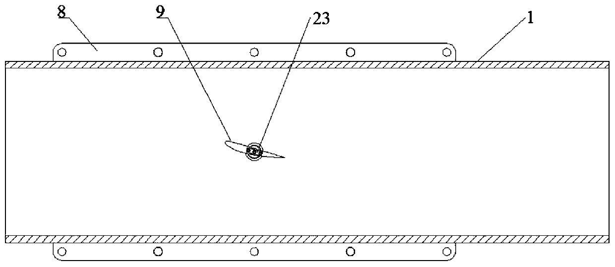 An oscillating hydrofoil device for water tunnel experiments