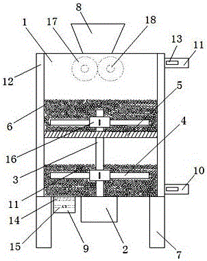 Grinding device for coating processing and operation method of grinding device