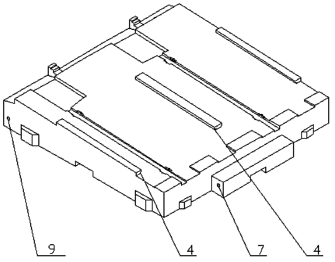 Floating platform used for waterborne photovoltaic power generation system