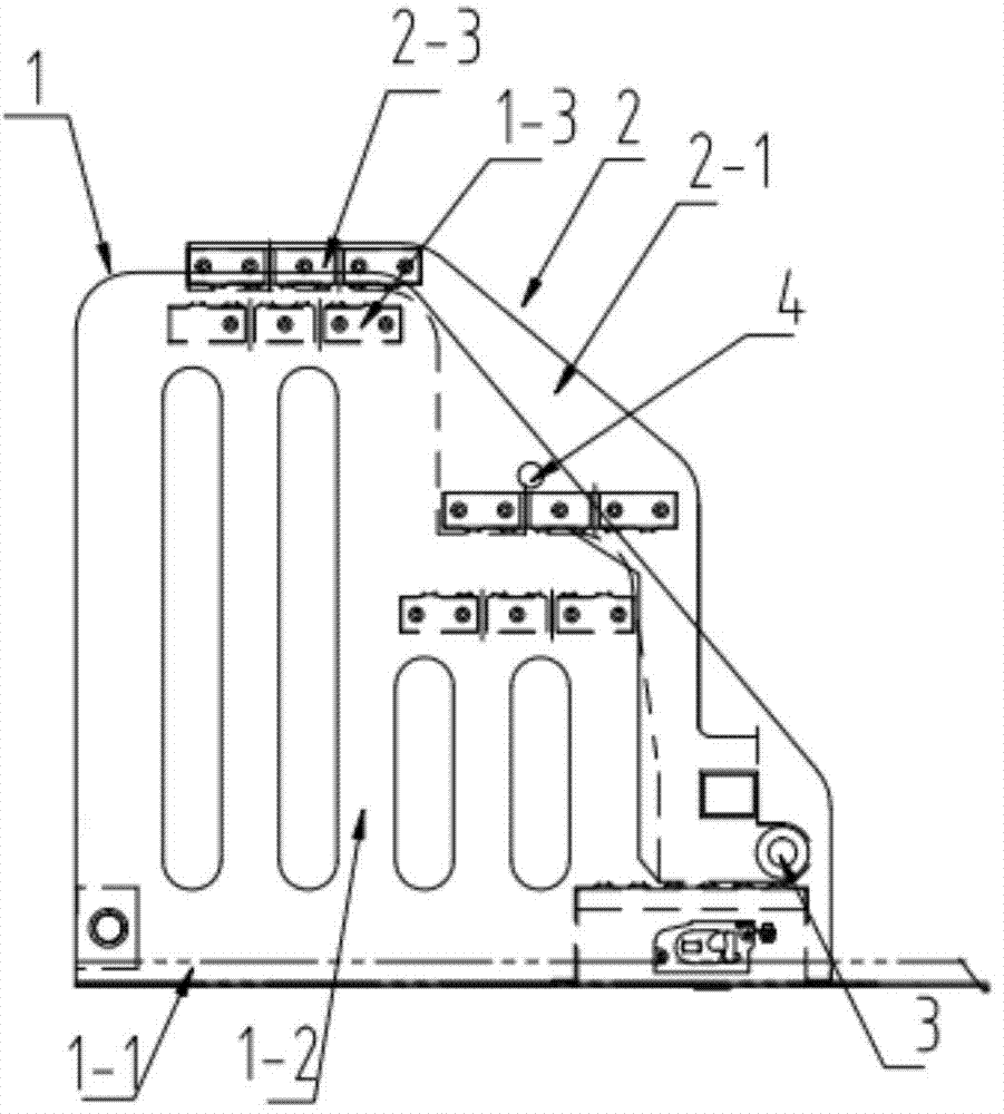 Hidden turnover ladder and oil field operation equipment