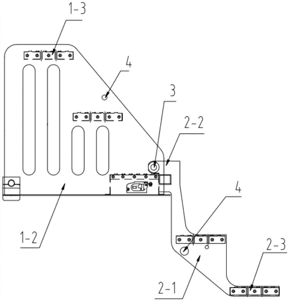 Hidden turnover ladder and oil field operation equipment