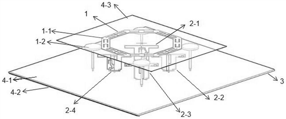 Multi-frequency transmission base station antenna and communication system