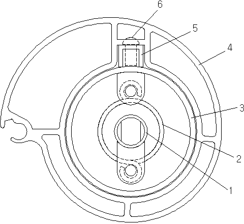 Winding device of roller shutters