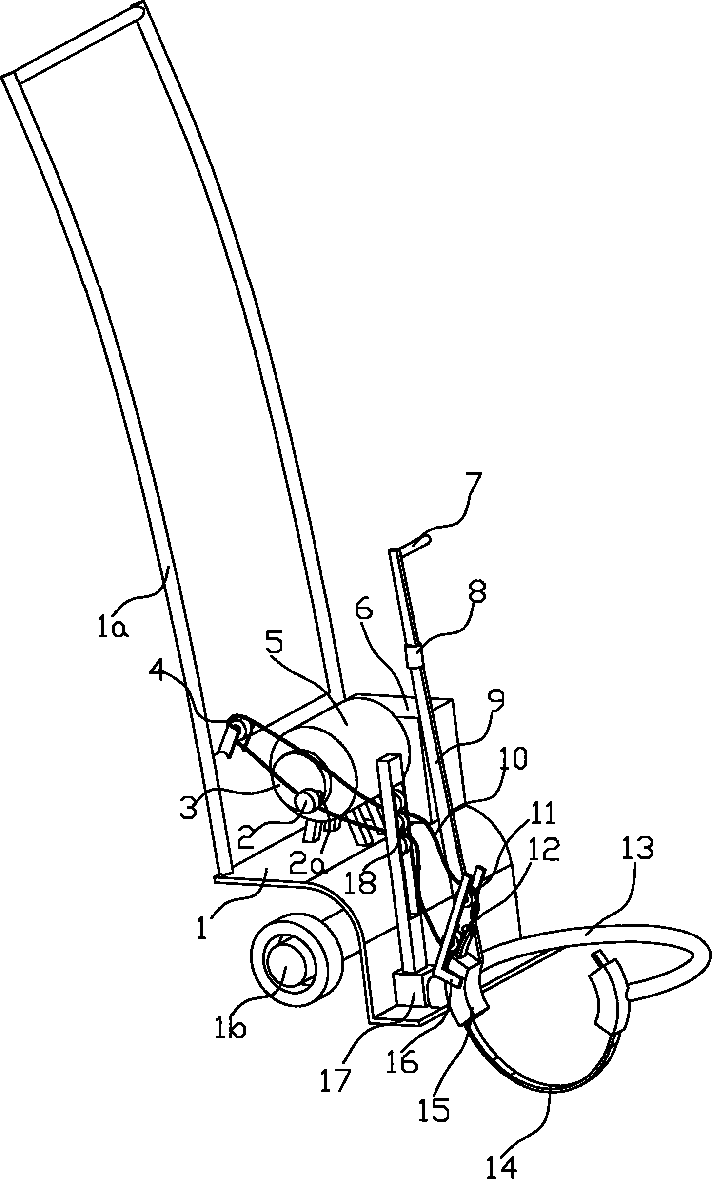 Sweep-saw type tree mover