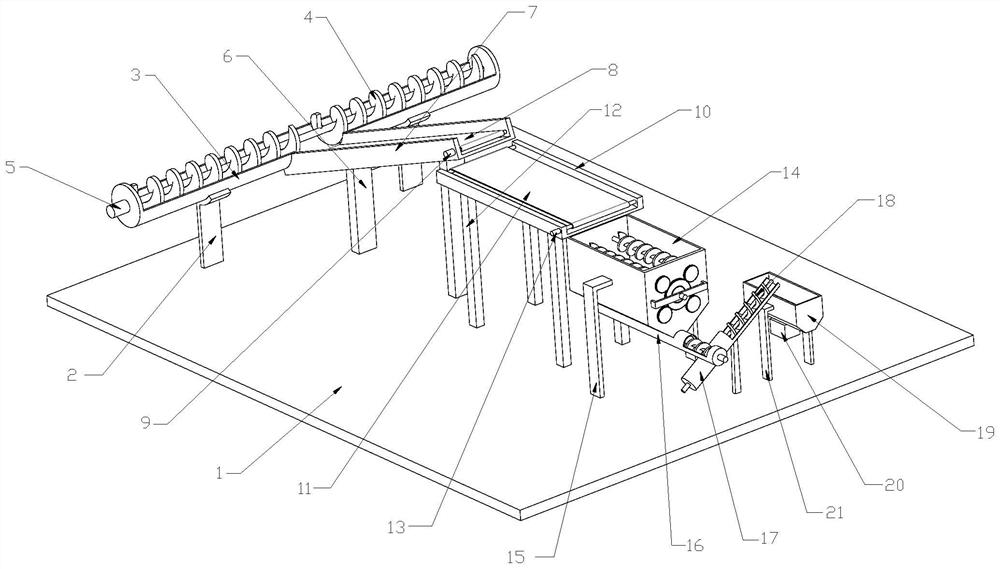 Coupling type efficient environment-friendly pulp shooting machine