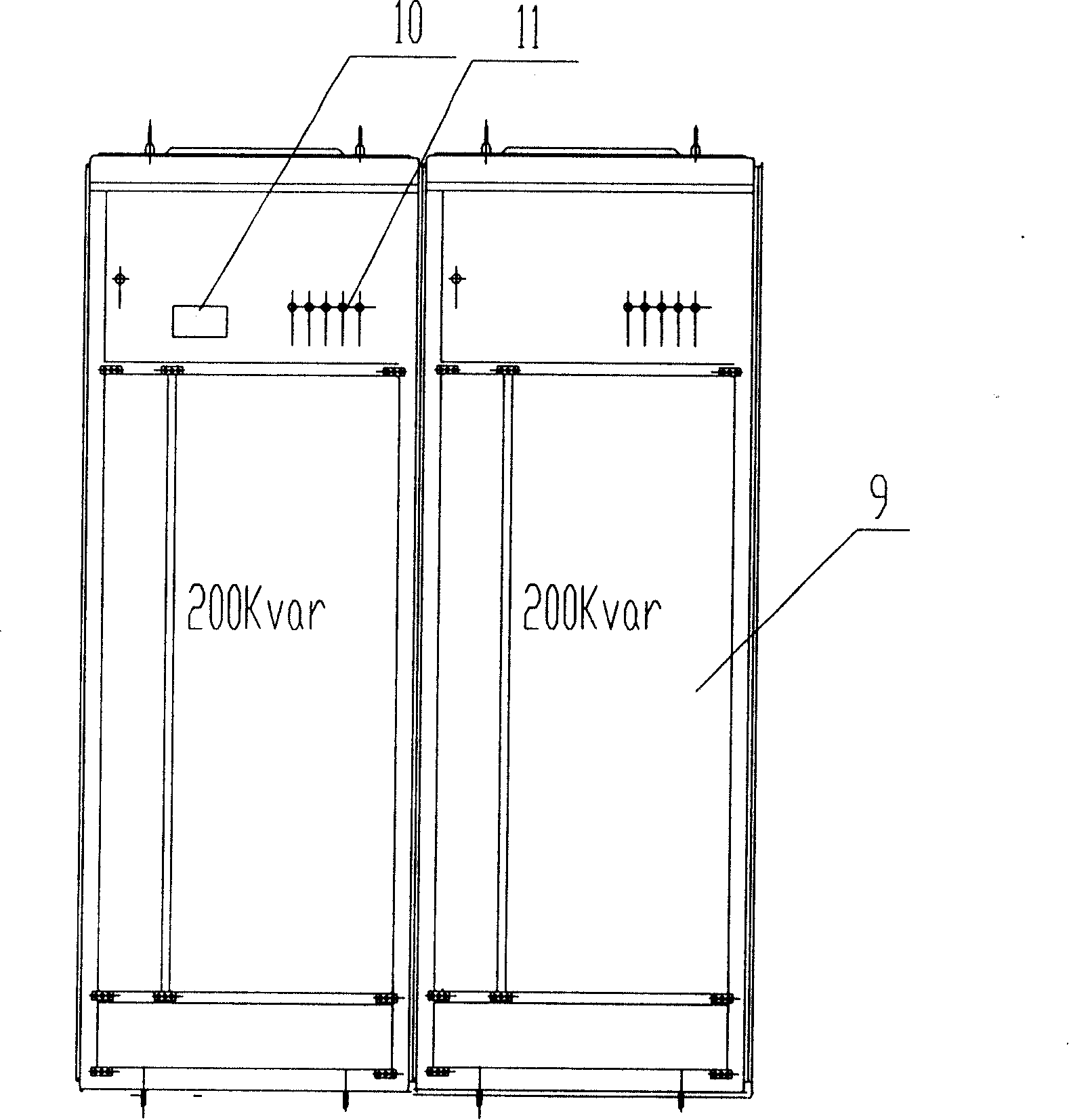 Numerically-controlled forging hydraulic press capable of realizing reactive power compensation