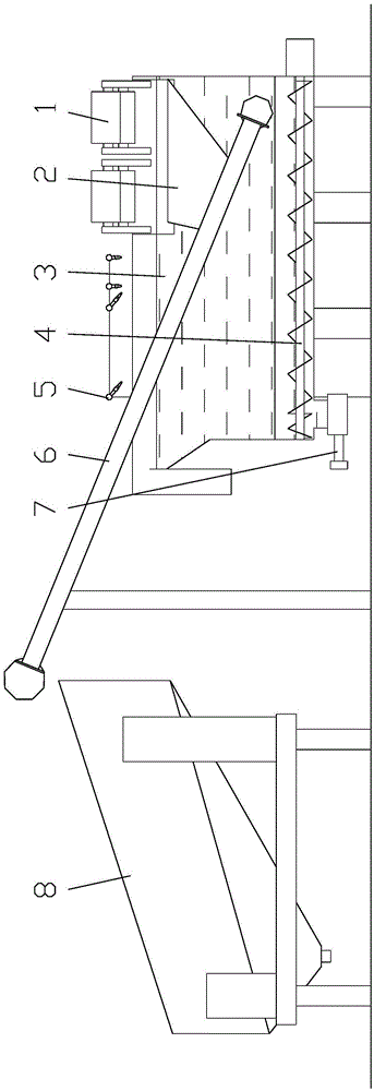 Cleaning and impurity removing device for recycling construction waste