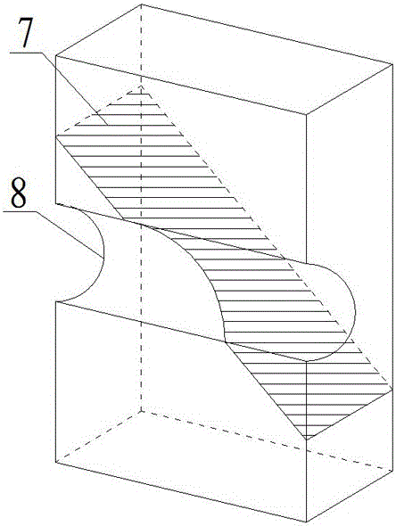 Indoor drawing-shearing two-dimensional test method and apparatus for anchor pole