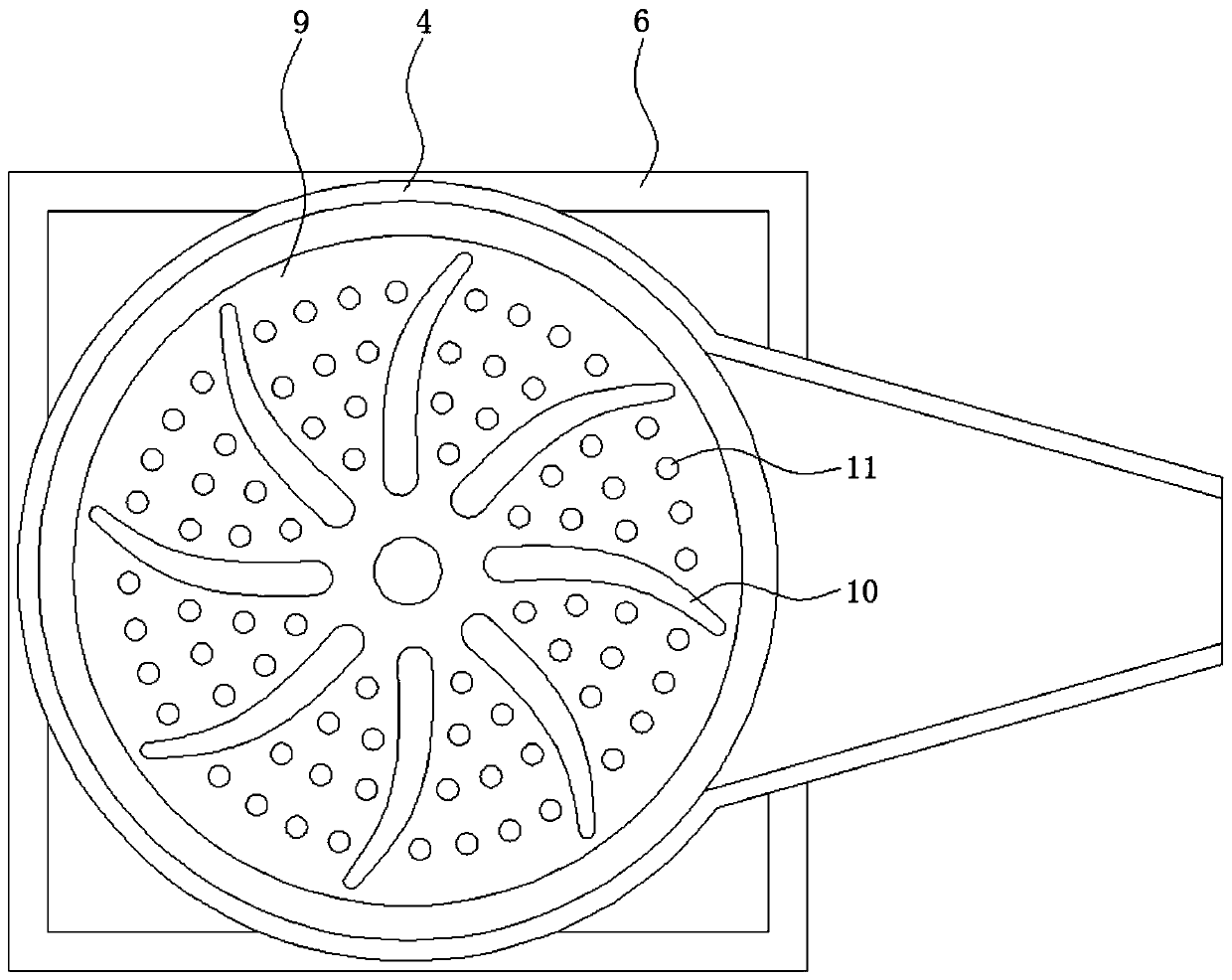 Construction waste recovery device based on electromagnetic conversion