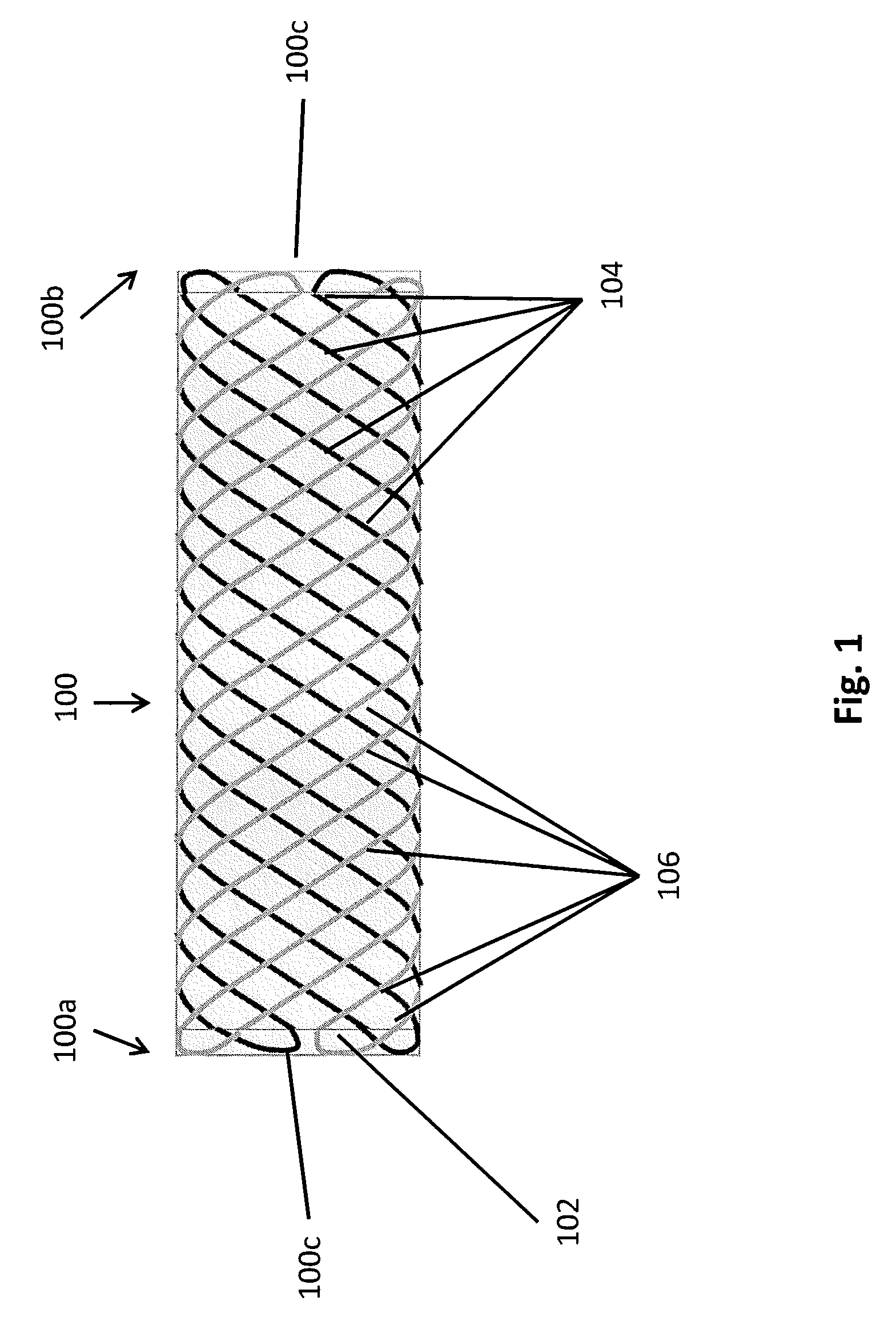 Braided helical wire stent