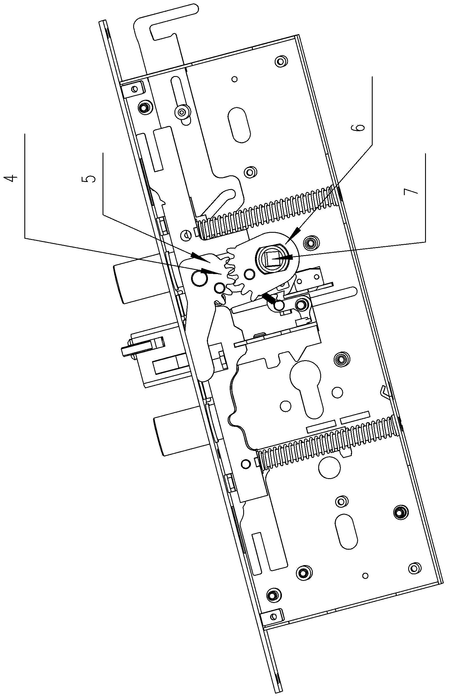 Unlocking mechanism for automatic door lock cam lock cylinder