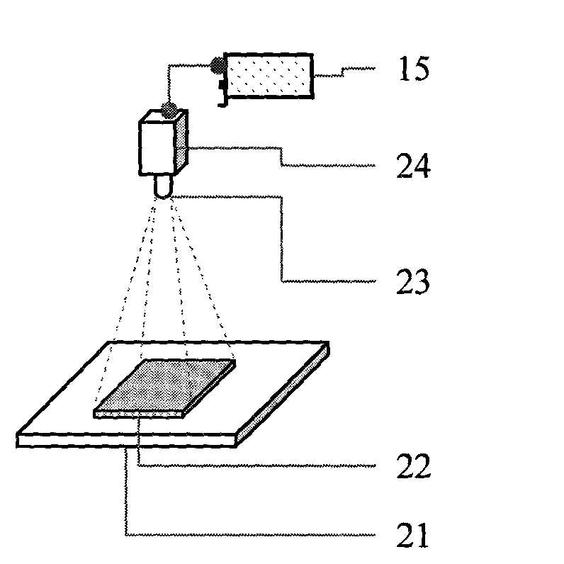 Vision device of solar cell back silver printing equipment