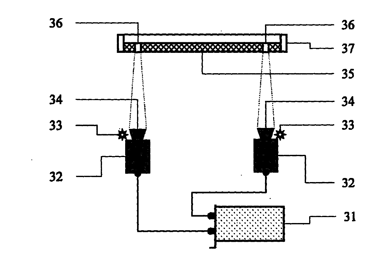 Vision device of solar cell back silver printing equipment