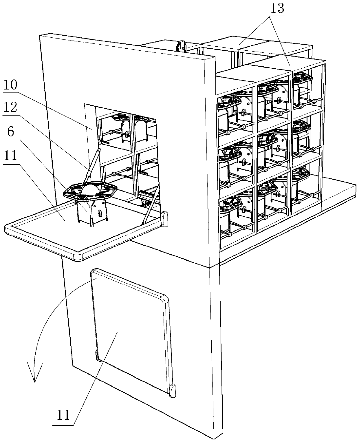 Unmanned aerial vehicle platform of logistics flying and throwing system