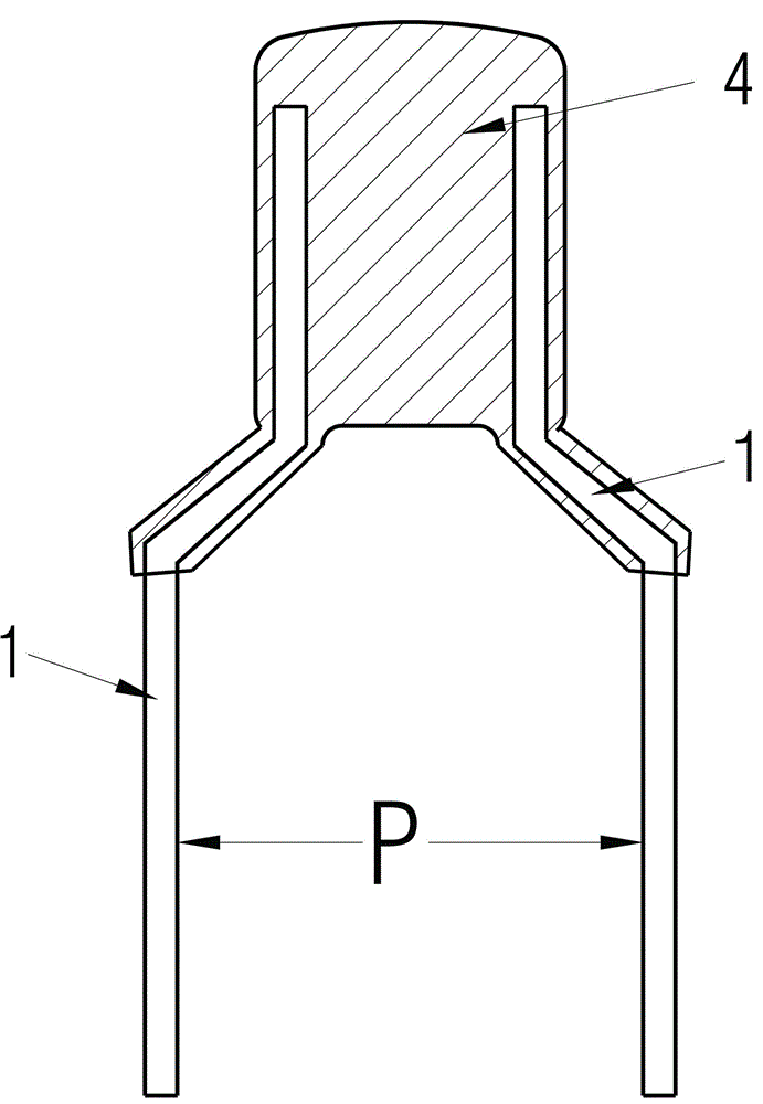 Foil type electrode organic thin film winding type Y capacitor