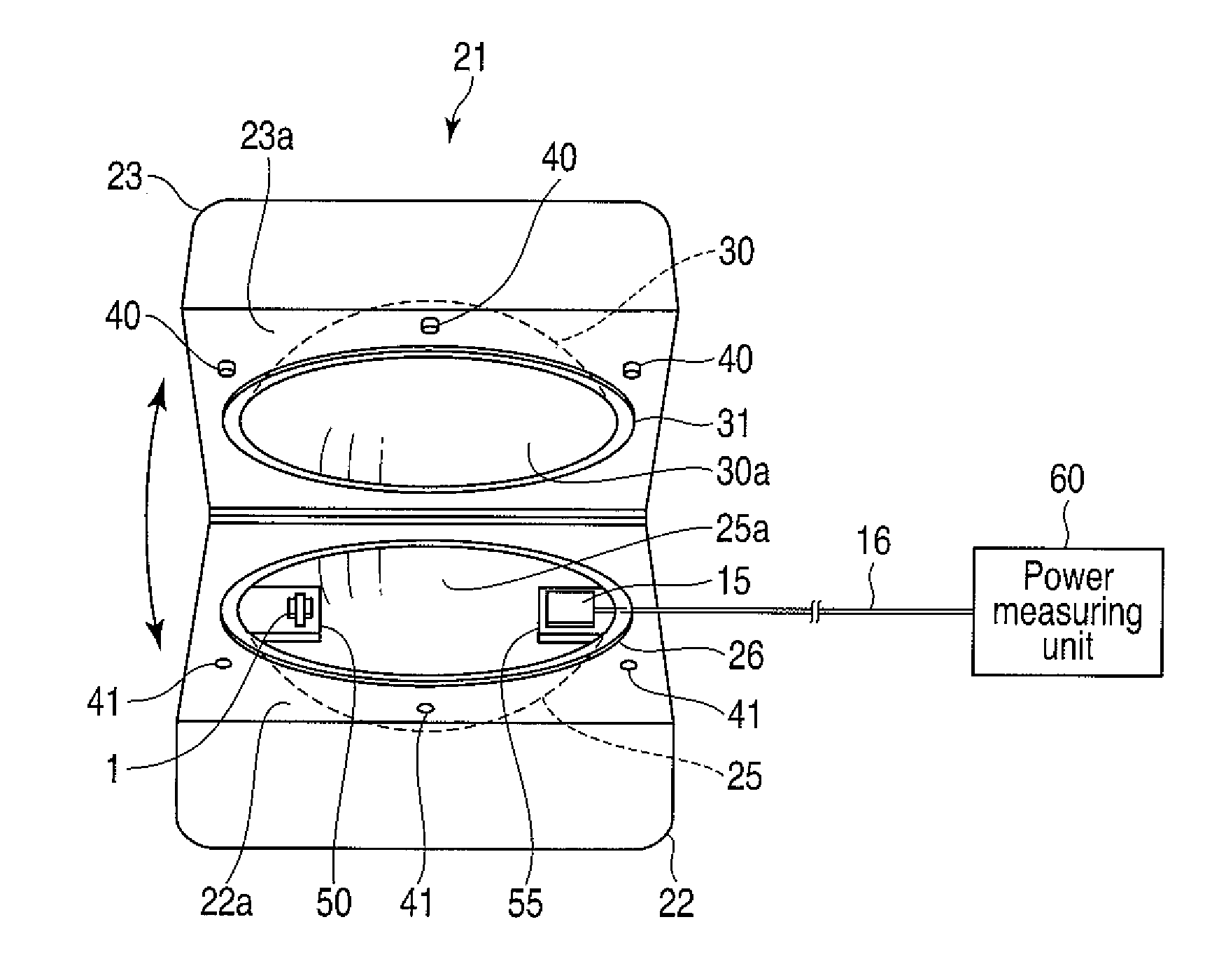 Method, coupler and apparatus for measuring radiated power