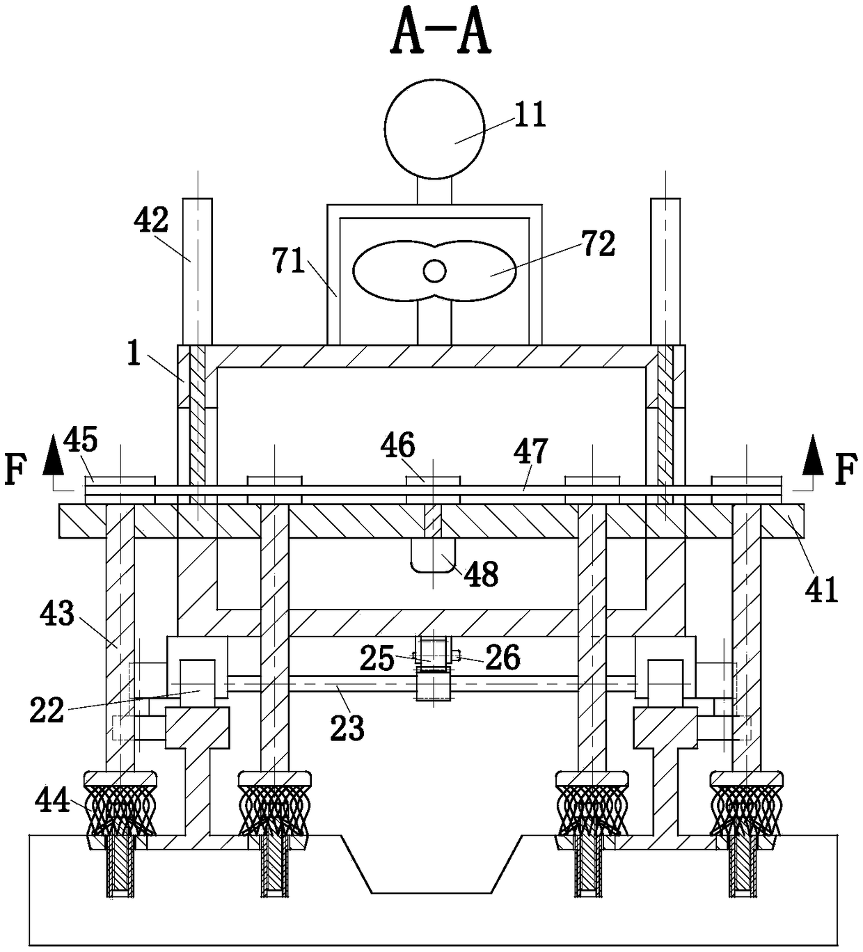 Railway pillow rail bolt maintenance device