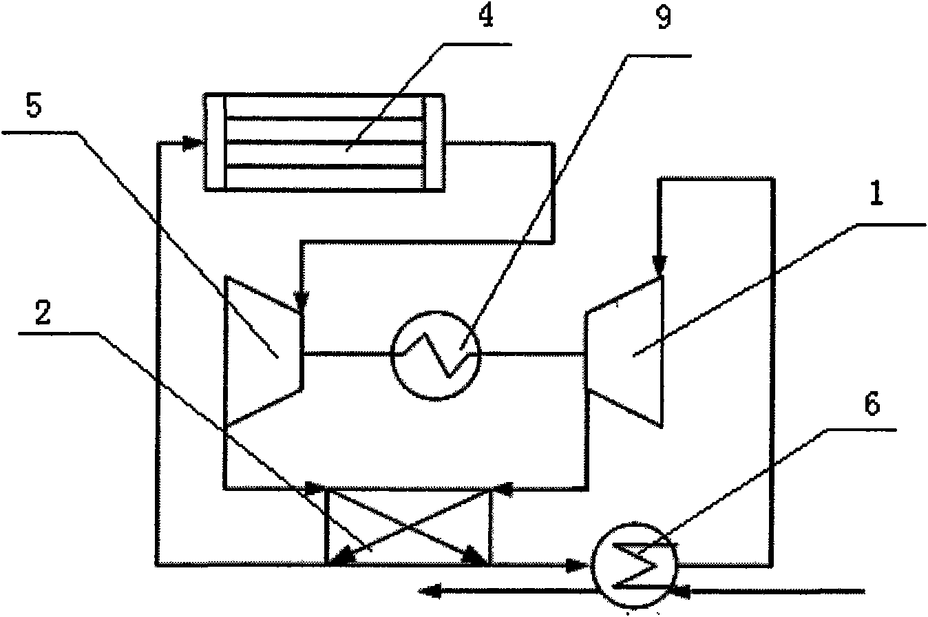 Heat returning closed cooling recirculation system of Brighton scramjet