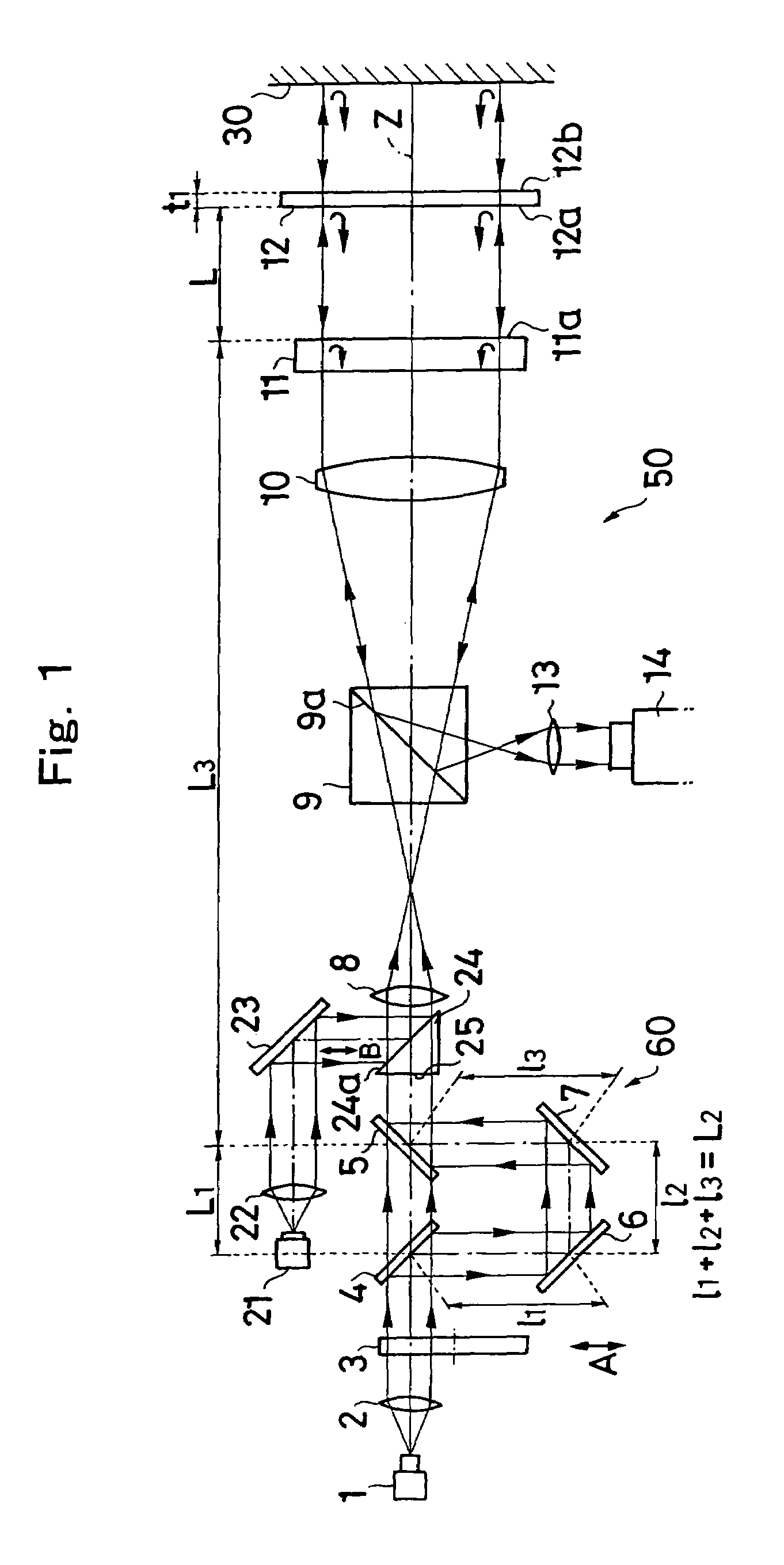 Interferometer apparatus for both low and high coherence measurement and method thereof