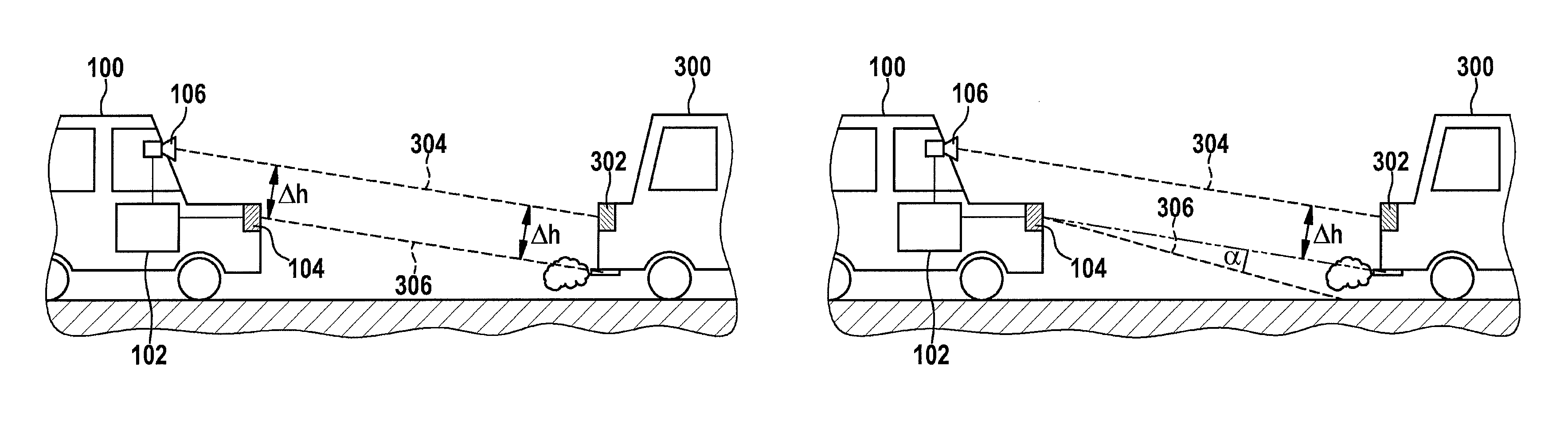 Method and control unit for adapting an upper headlight beam boundary of a light cone