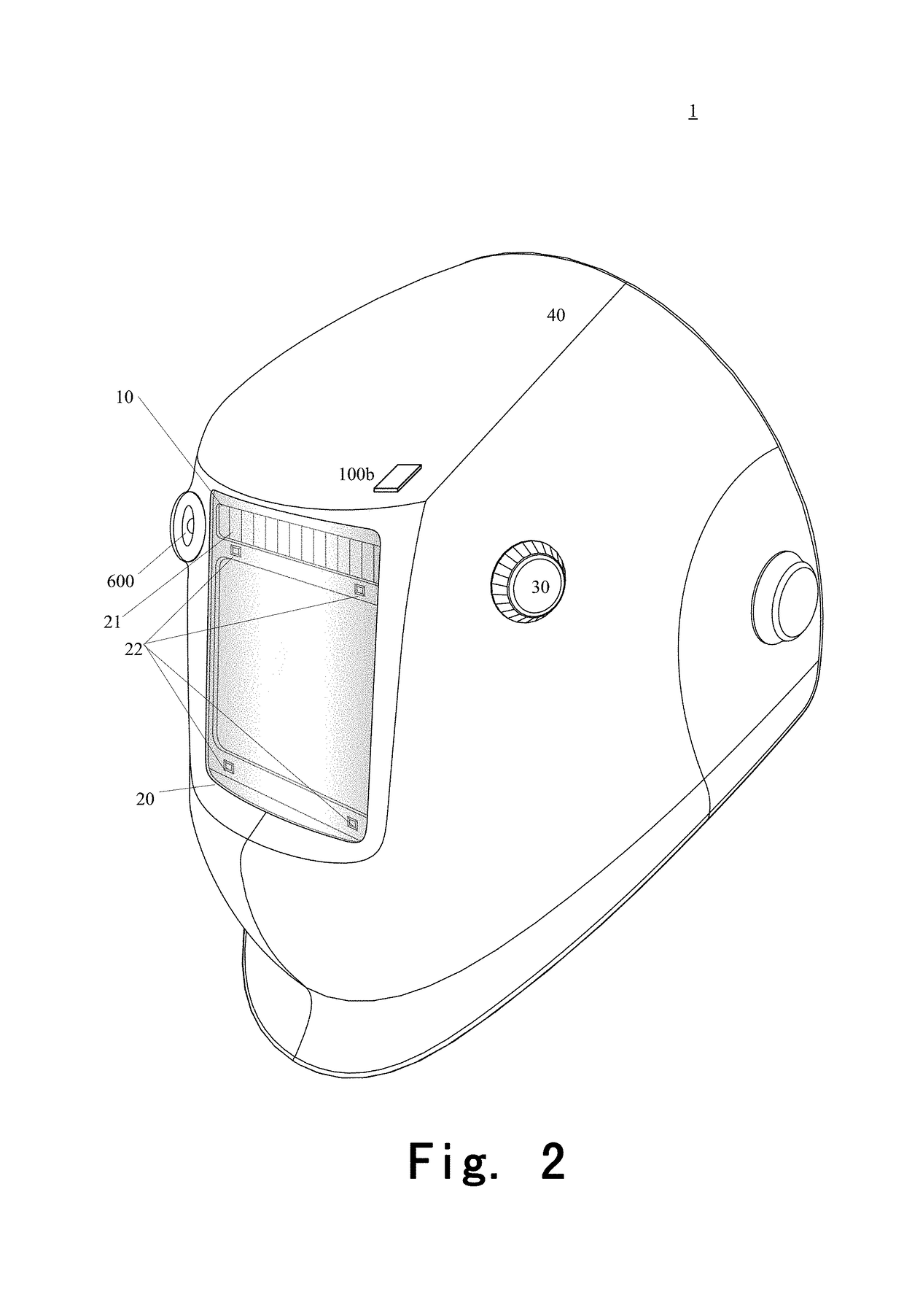 Wireless projector-type welding helmet and welding machine equipped with the same