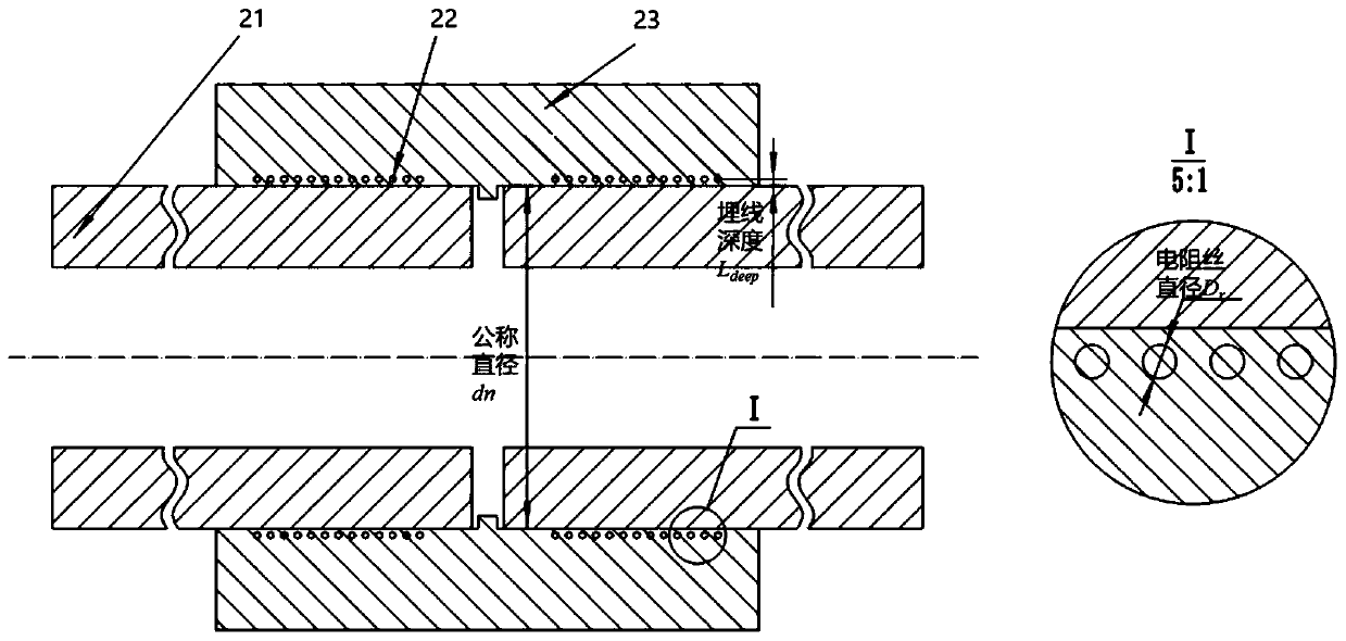 Melting zone control method based on electric melting connector real-time temperature field data