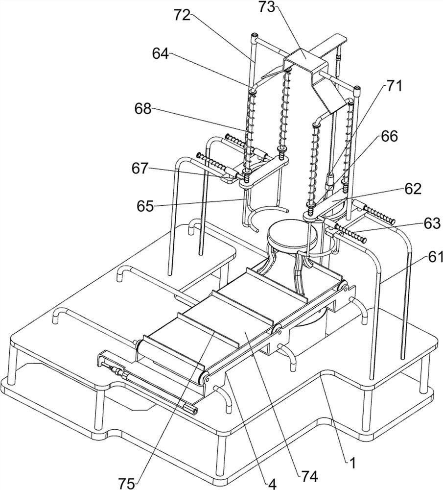 Stool coloring device for furniture processing