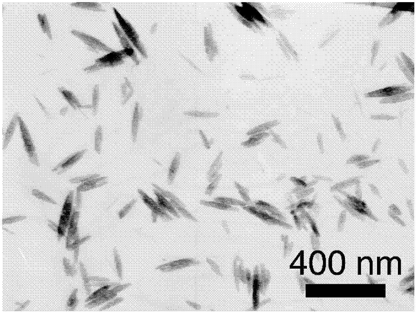 High specific capacity spindle-shaped ferroferric oxide/carbon nano composite material for negative electrode of lithium ion battery