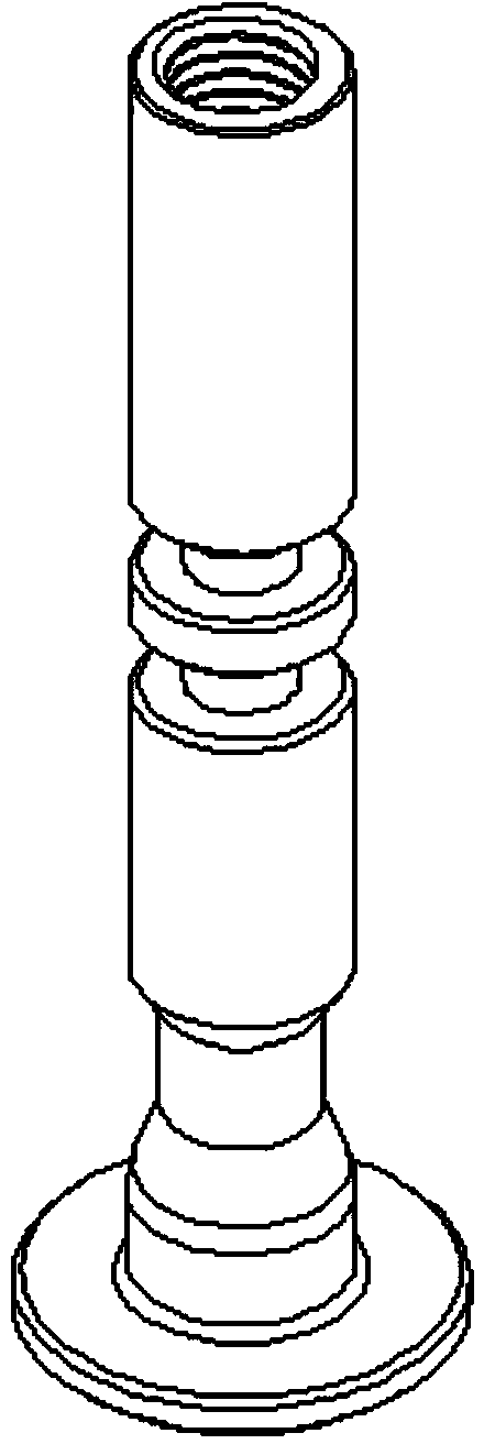 Oil-gas integrated lifting seat rod