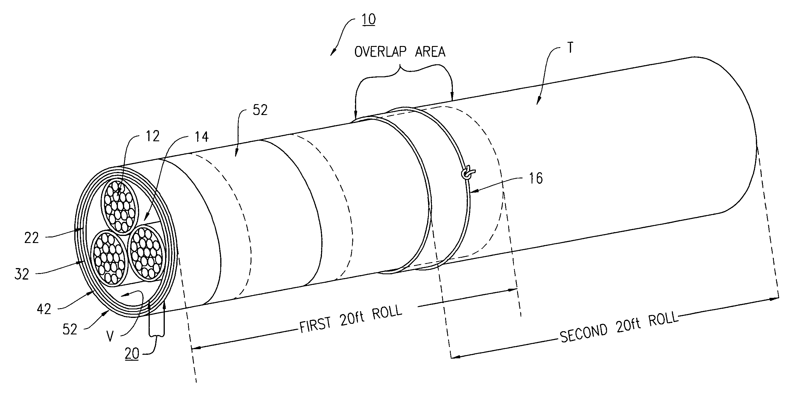 Fire, heat and high voltage cable protection wrap