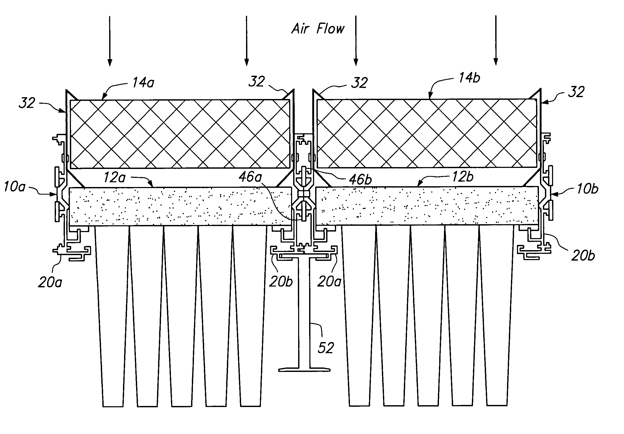 Air filter retaining system