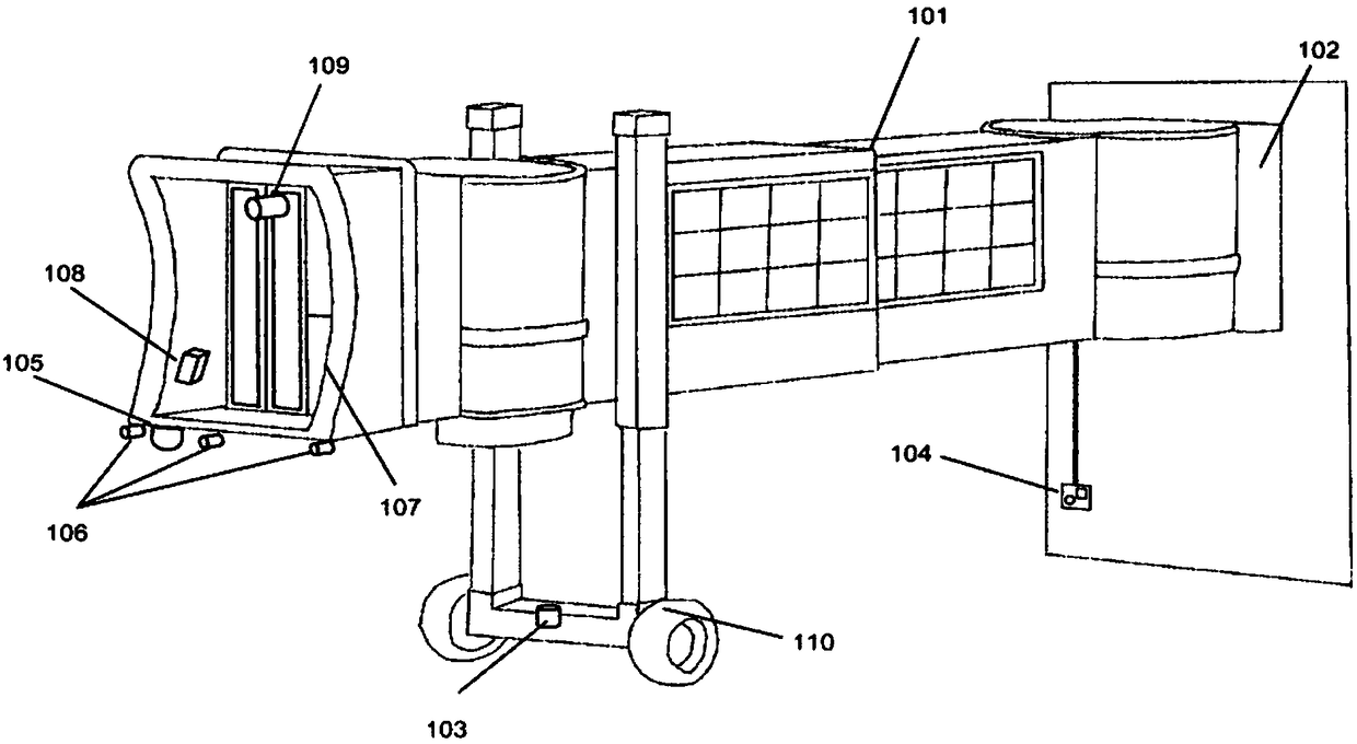 Automatic passenger boarding bridge docking system