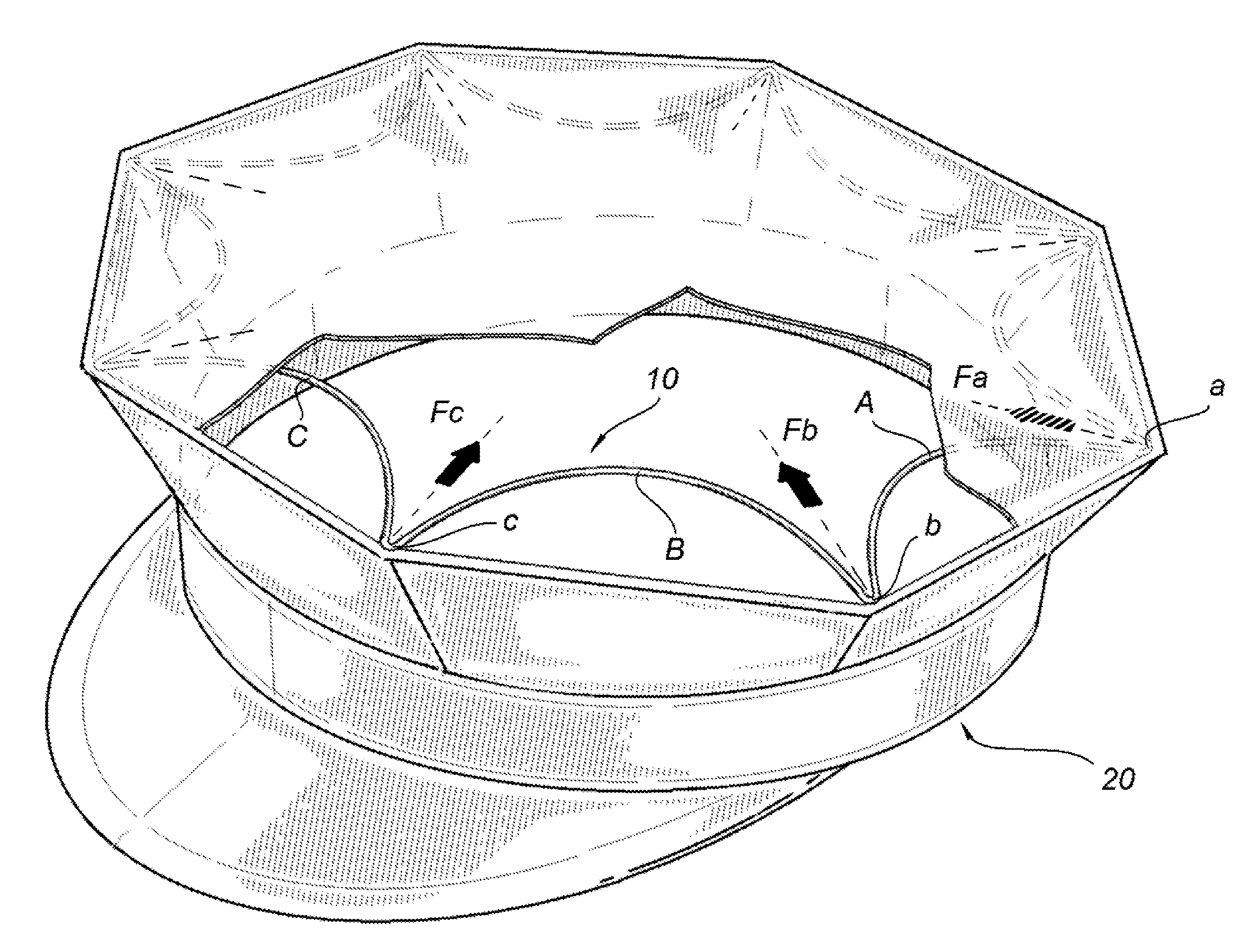 Self-adapting cap shaper