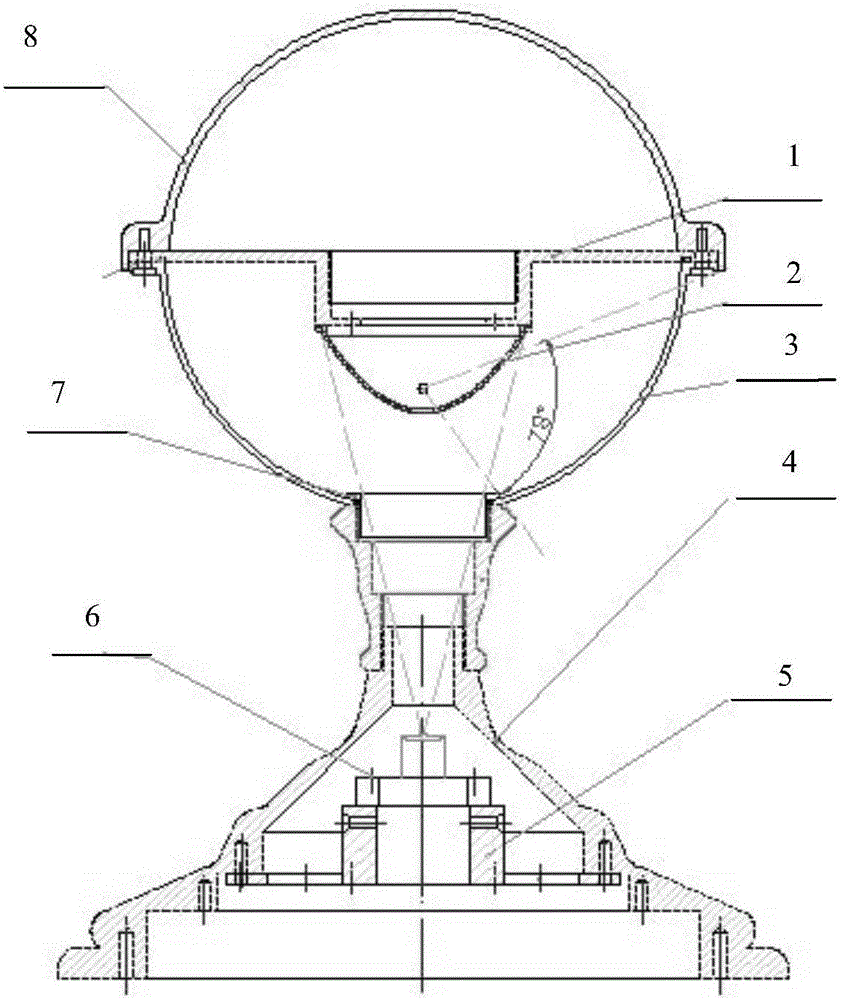 Tunnel disease full-section dynamic rapid detection device based on active panoramic vision