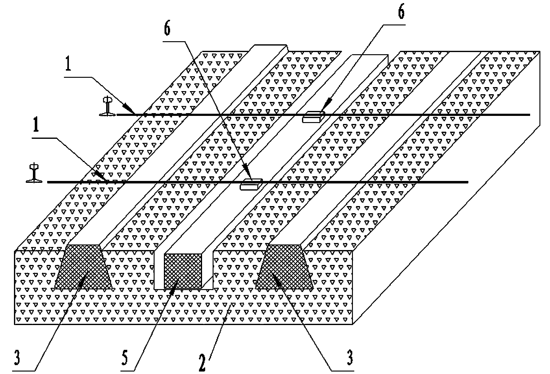 Method for reducing track construction settlement during construction of undercrossing existing railway