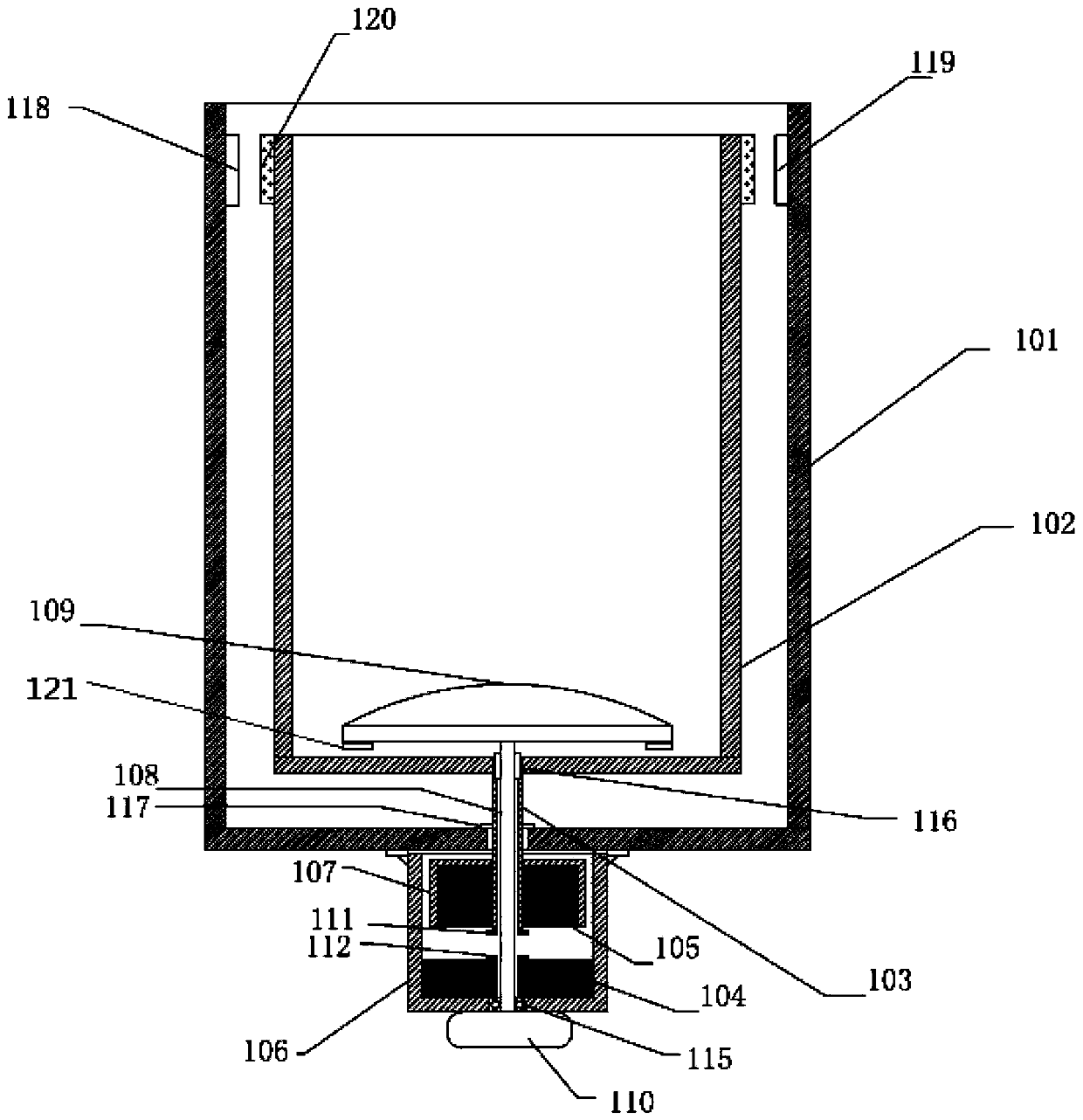 Wave wheel washing machine and its position limiting method