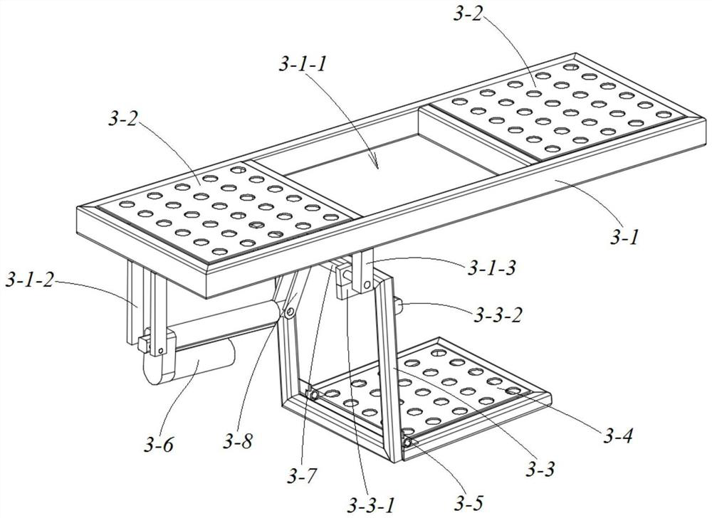 Electric nursing bed with foldable pedestal pan device