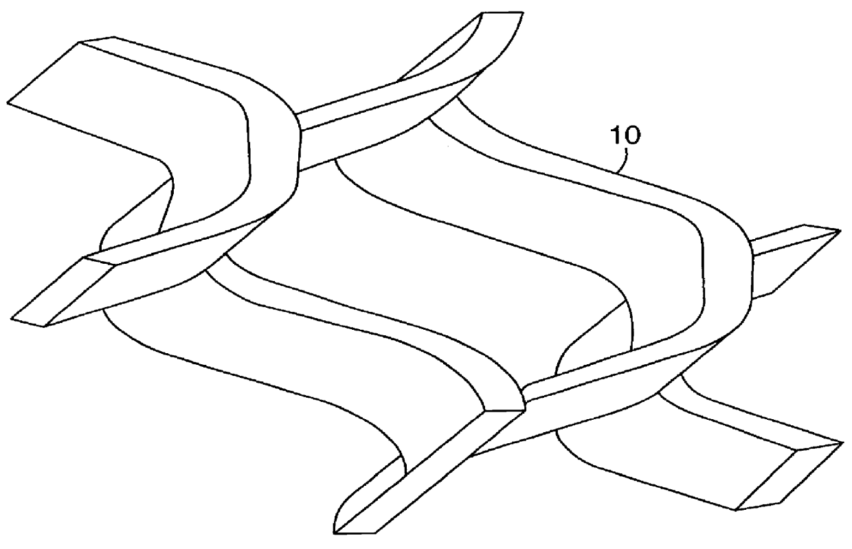 Structure for and method of manufacturing aerodynamic expanded metal