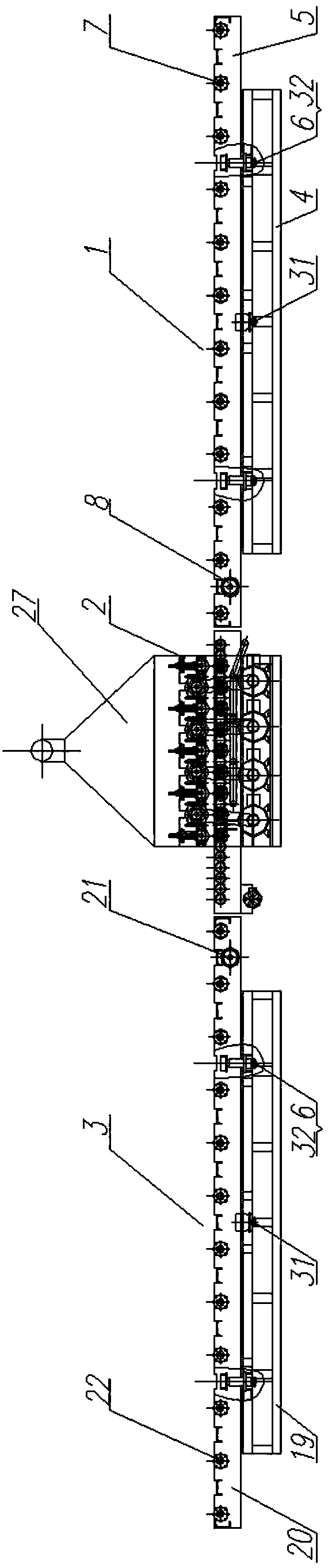 Metal sheet surface scale grinding and removing machine