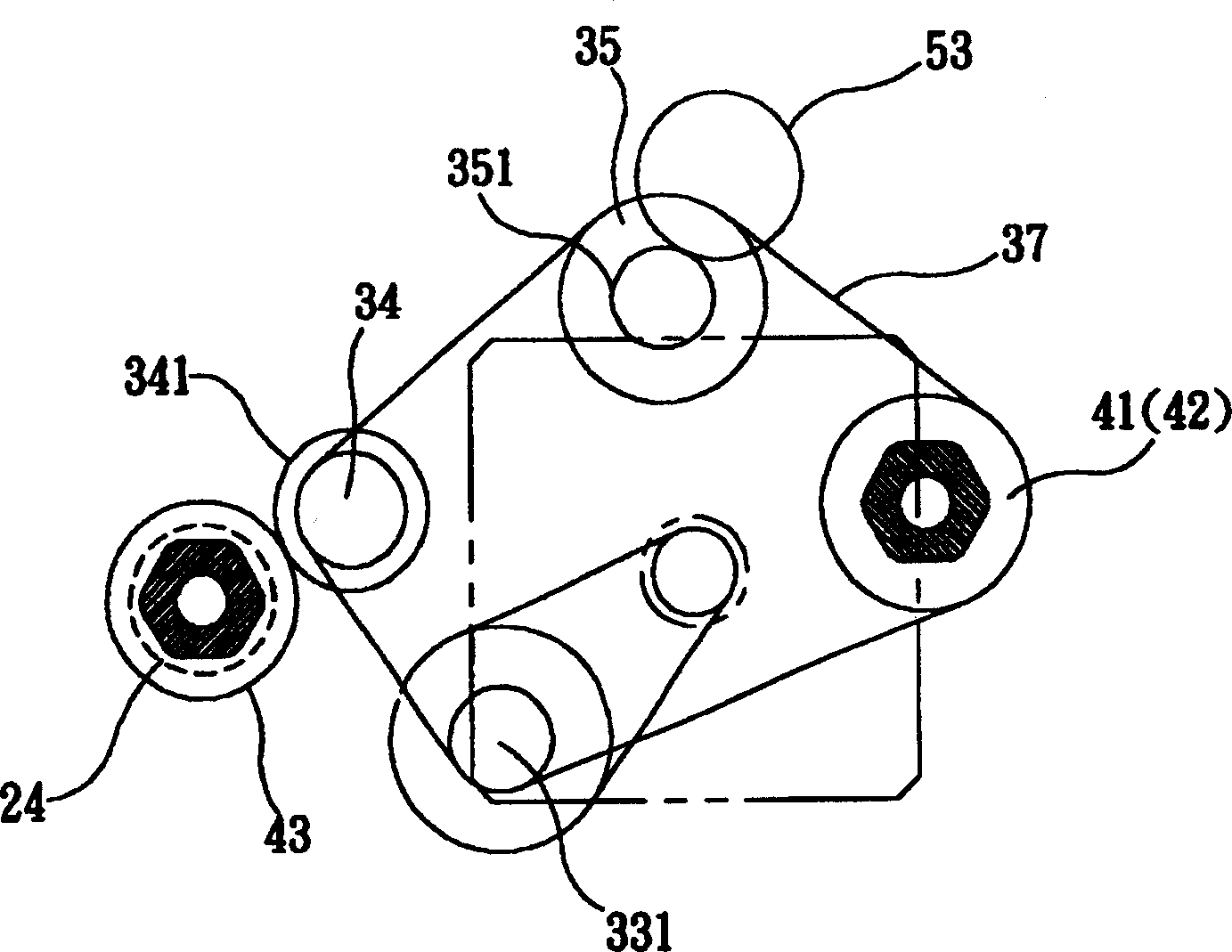 AUtomatic paper feeder with paper feeding and running mechanism