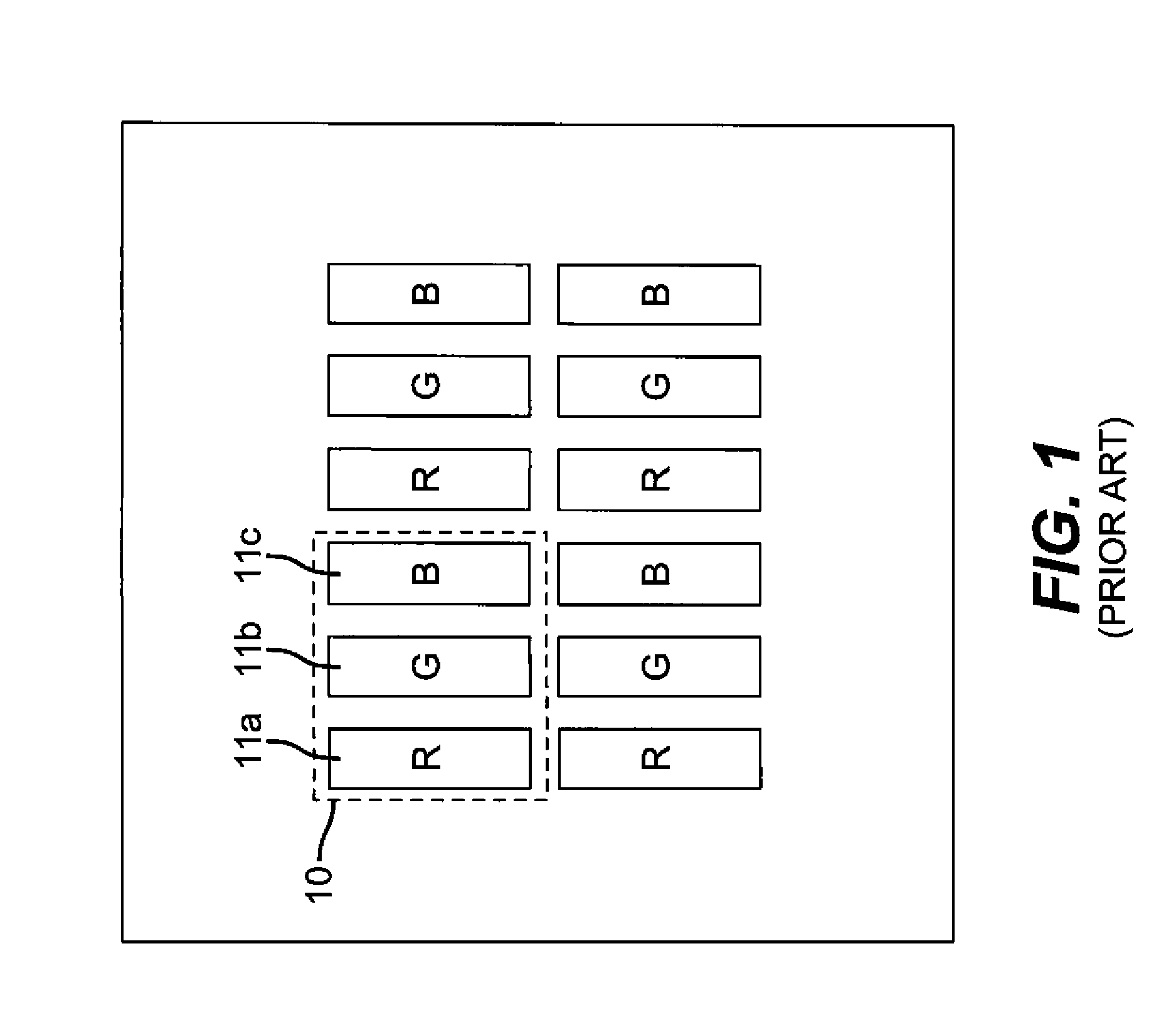 OLED with magenta and green emissive layers